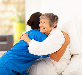 hug old lady hug old lady